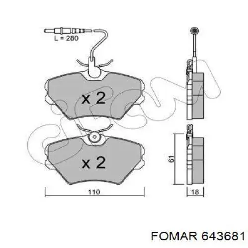 Купити LP862 Delphi Колодки гальмівні передні, дискові