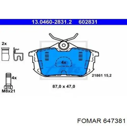 Купити A4544201020 Mercedes Задні колодки