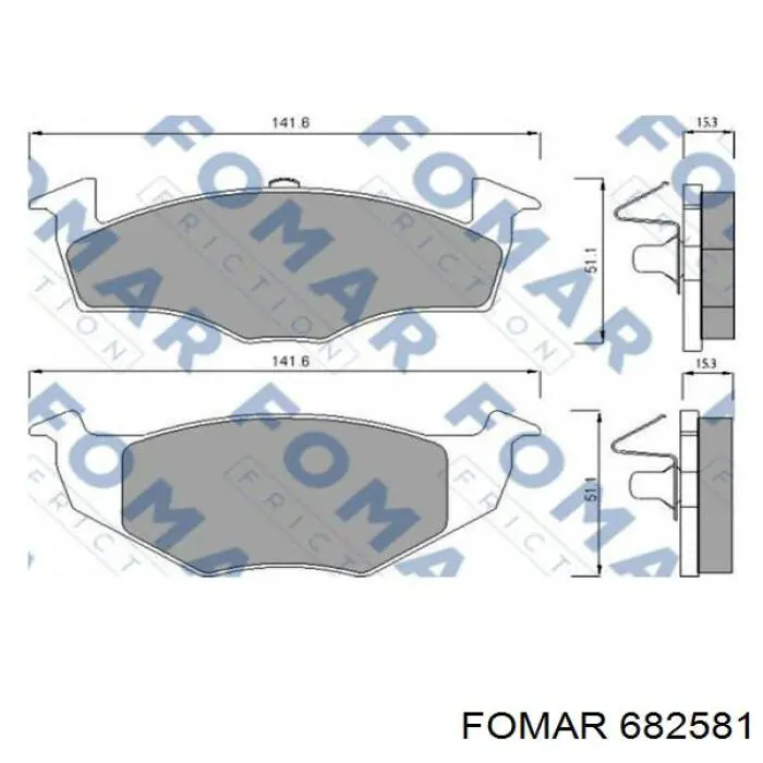 Купити 986424449 Bosch Колодки гальмівні передні, дискові