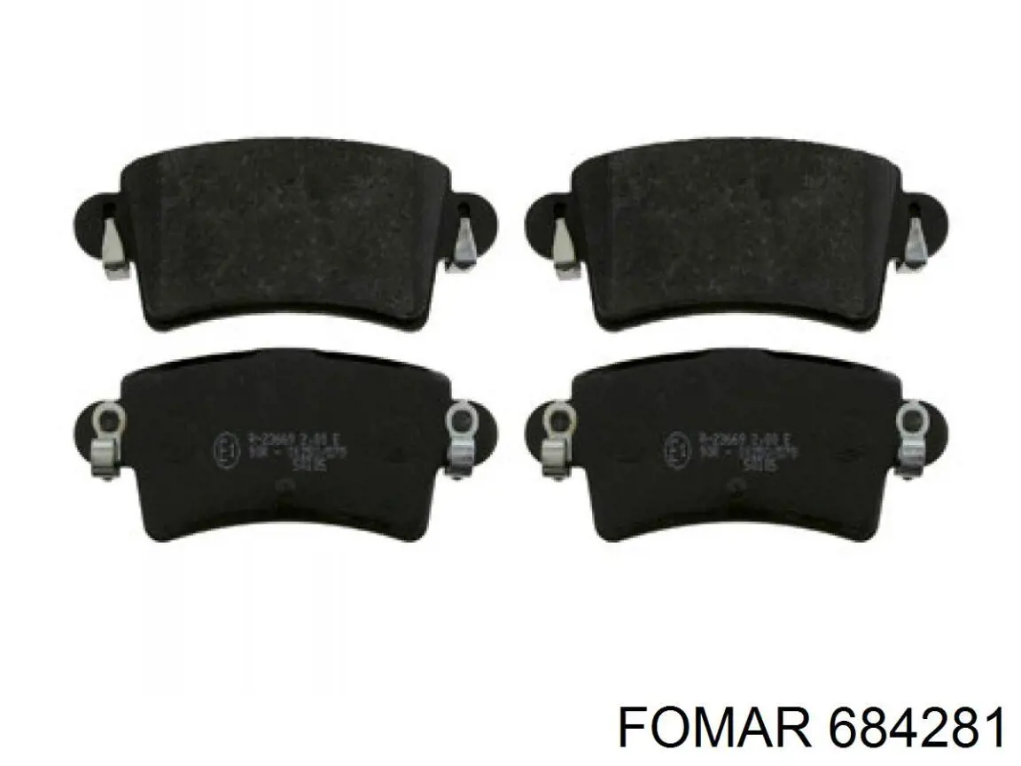Задні гальмівні колодки 684281 Fomar Roulunds