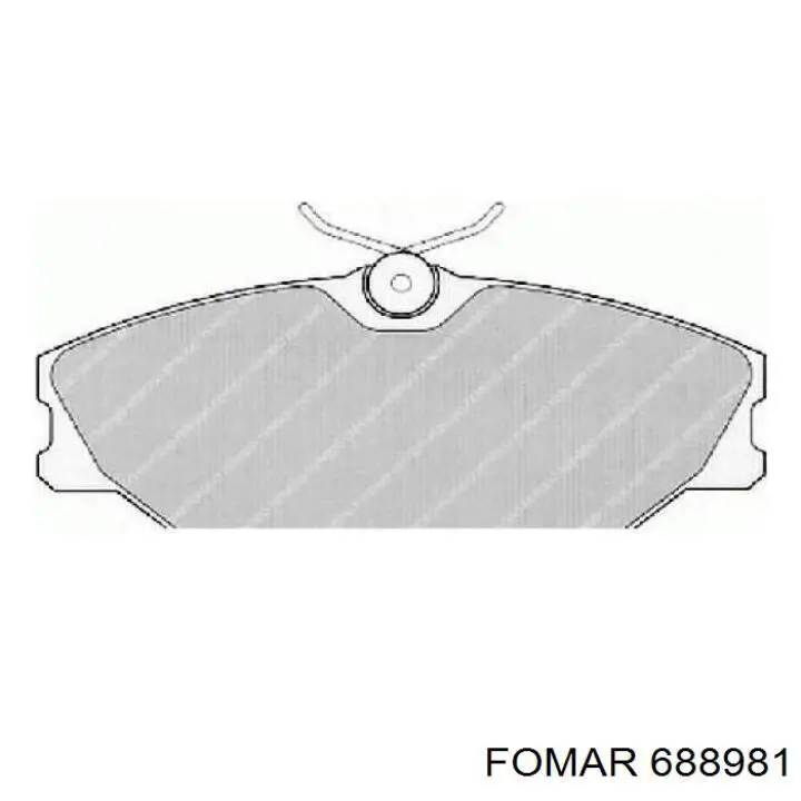 Передні тормозні колодки 688981 Fomar Roulunds