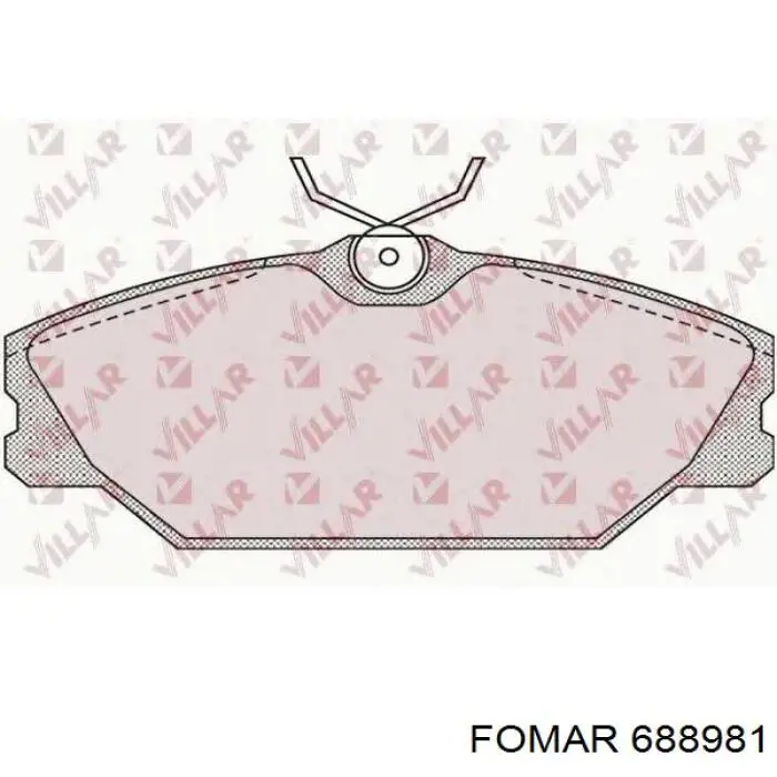 Гальмівні колодки Fomar Roulunds 688981 ціна, від 18.12 USD