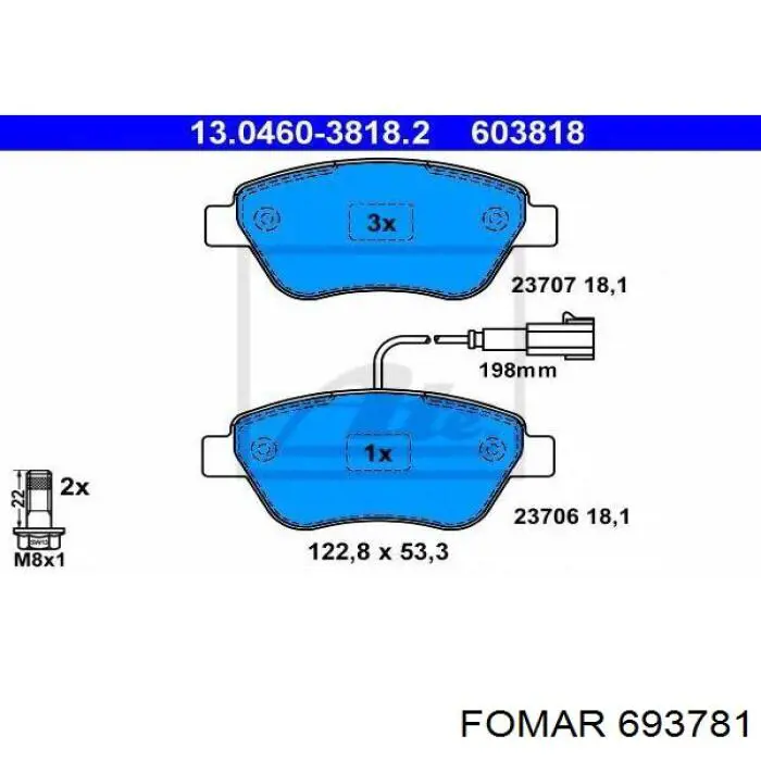 Купити RD23705STD Rider Колодки гальмівні передні, дискові