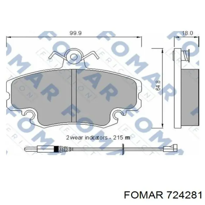 Z410602192R Zommer колодки гальмівні передні, дискові
