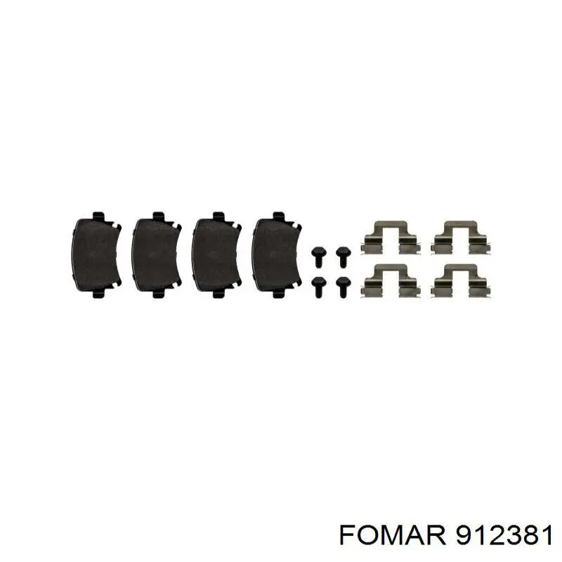 Купити 912381 Fomar Roulunds Задні колодки