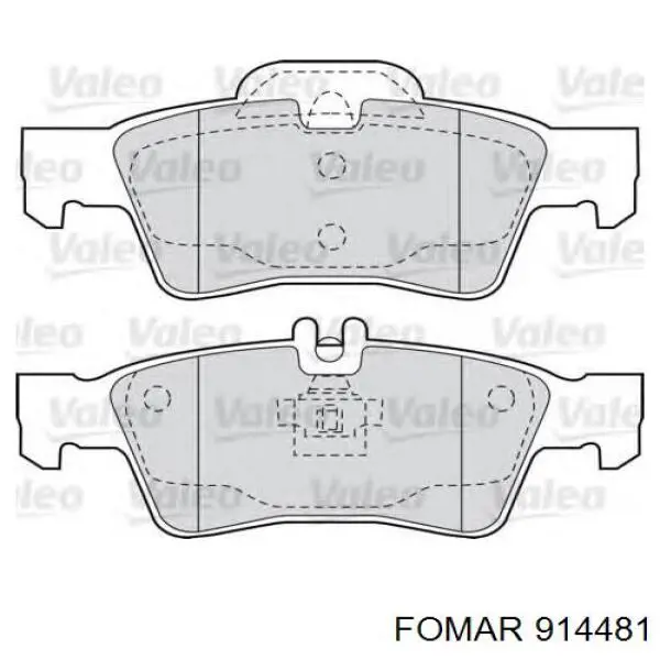 Задні дискові колодки Rotinger RT1PD18680