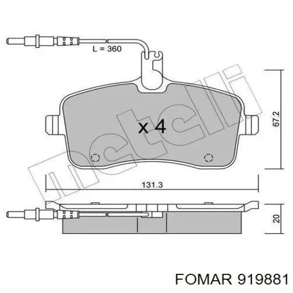 Гальмівні колодки Aplus 71299BAAP ціна, від 21.14 USD