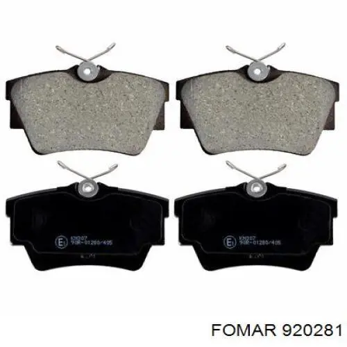Задні гальмівні колодки Fomar Roulunds 920281 ціна, від 17.93 USD