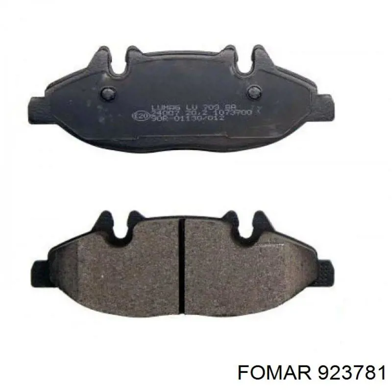 Гальмівні колодки Fomar Roulunds 923781 ціна, від 26.24 USD