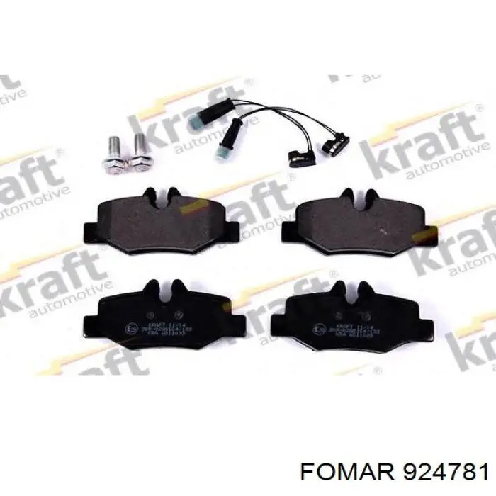 Задні гальмівні колодки Fomar Roulunds 924781 ціна, від 19.70 USD