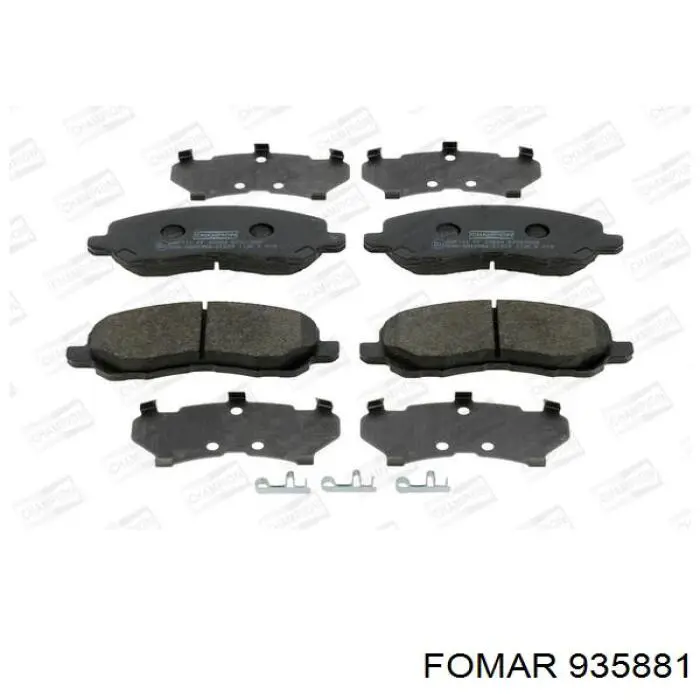 935881 Fomar Roulunds Передні гальмівні колодки