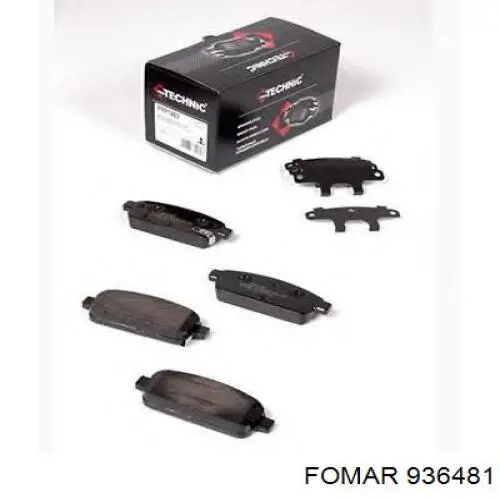Задні дискові колодки Tomex TX1652