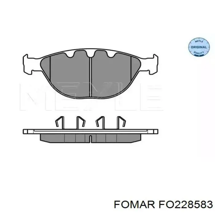 ADB114239 Blue Print Передні гальмівні колодки
