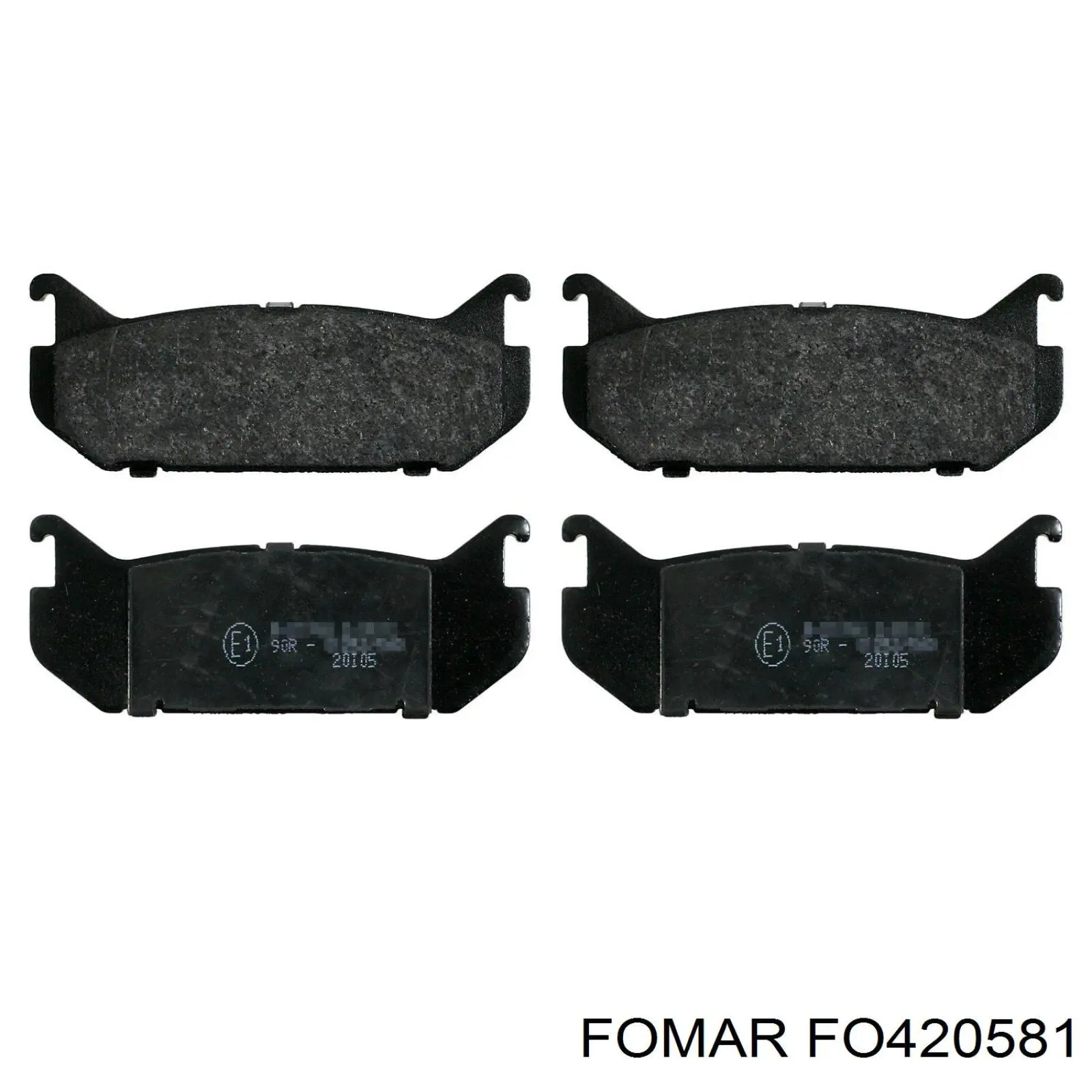 FO455181 Fomar Roulunds колодки гальмові задні, дискові