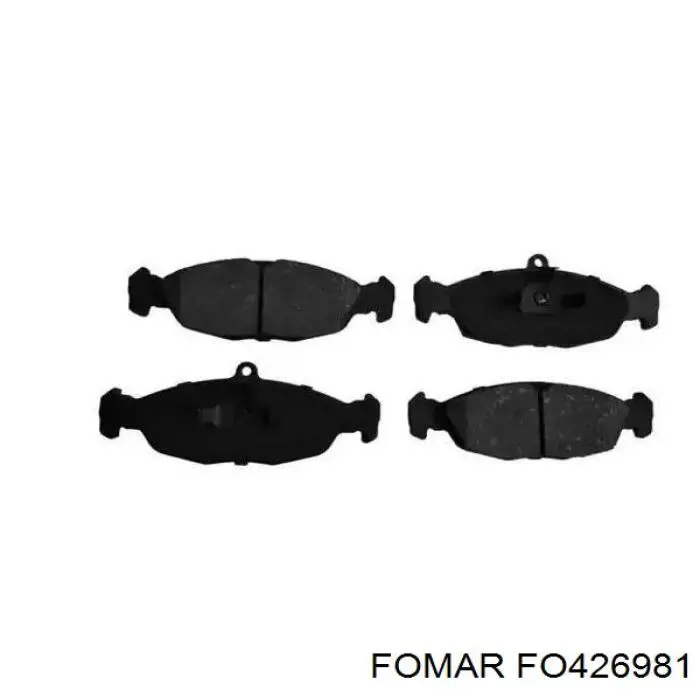 FO426981 Fomar Roulunds Передні гальмівні колодки