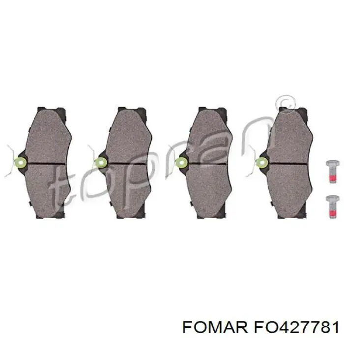 FO427781 Fomar Roulunds колодки гальмівні передні, дискові