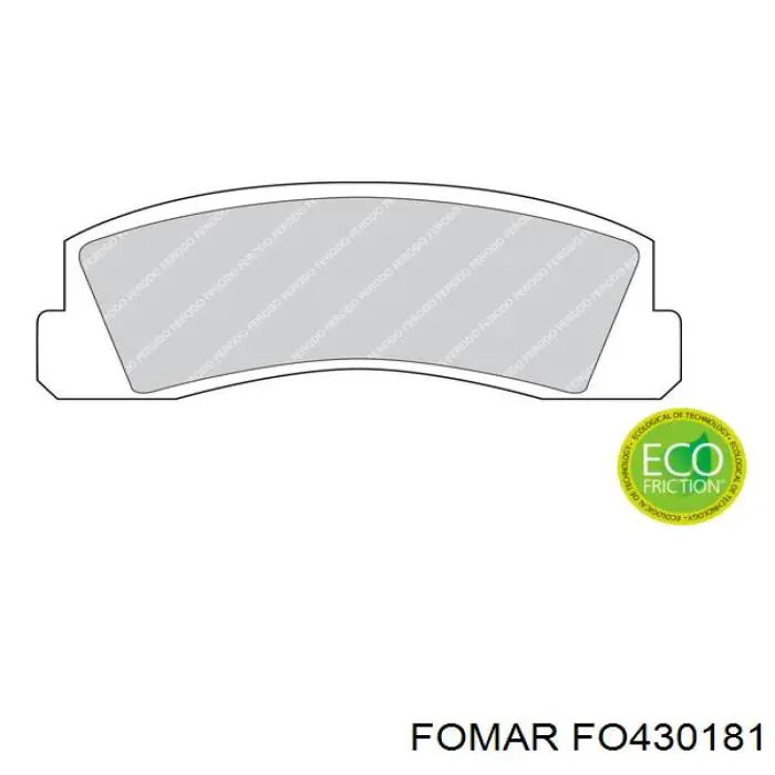 Купити D301SM Dafmi Колодки гальмівні передні, дискові