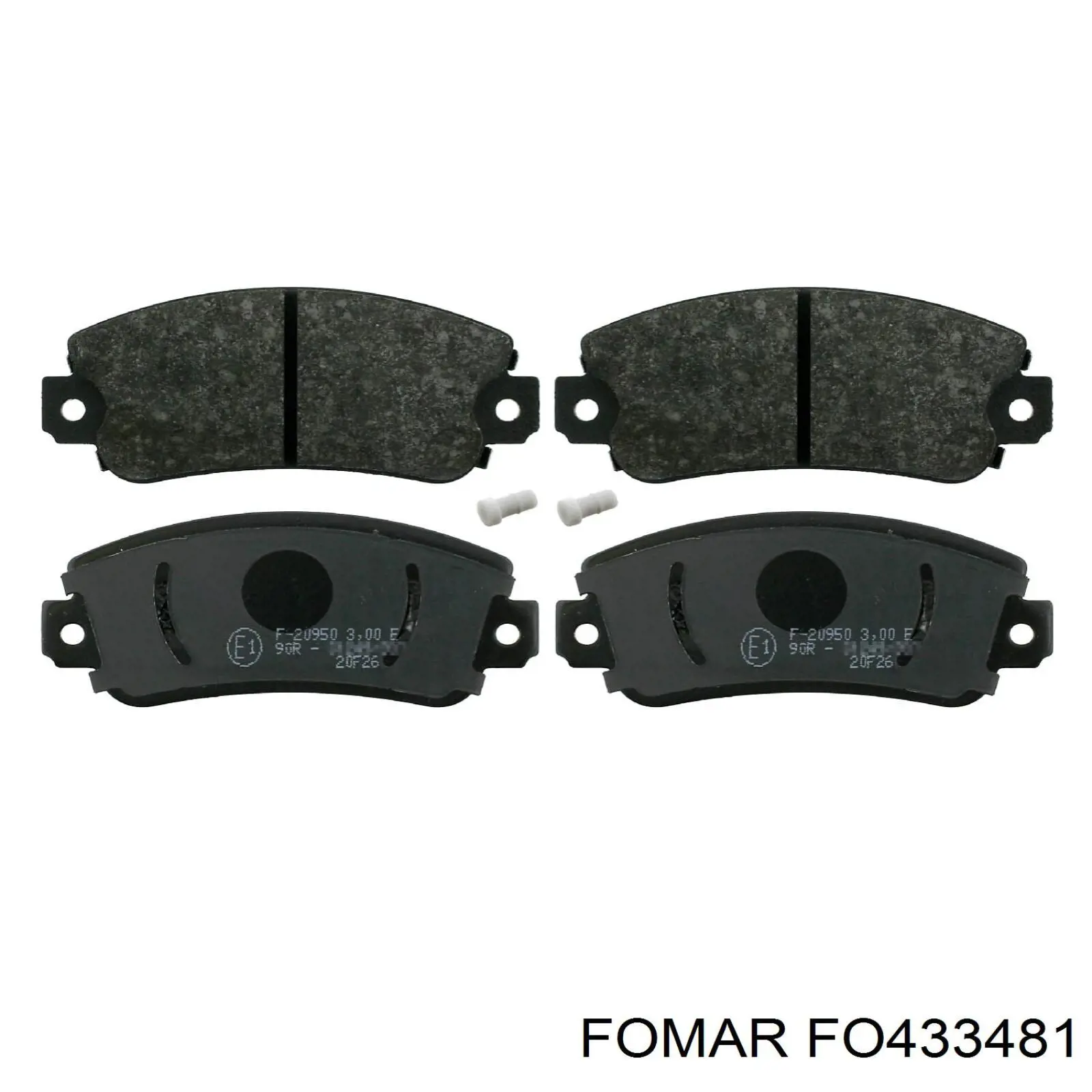 FO433481 Fomar Roulunds колодки гальмівні передні, дискові