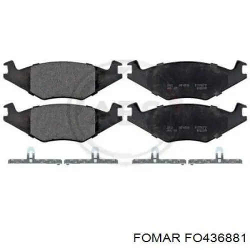 Купити FO436881 Fomar Roulunds Колодки гальмівні передні, дискові