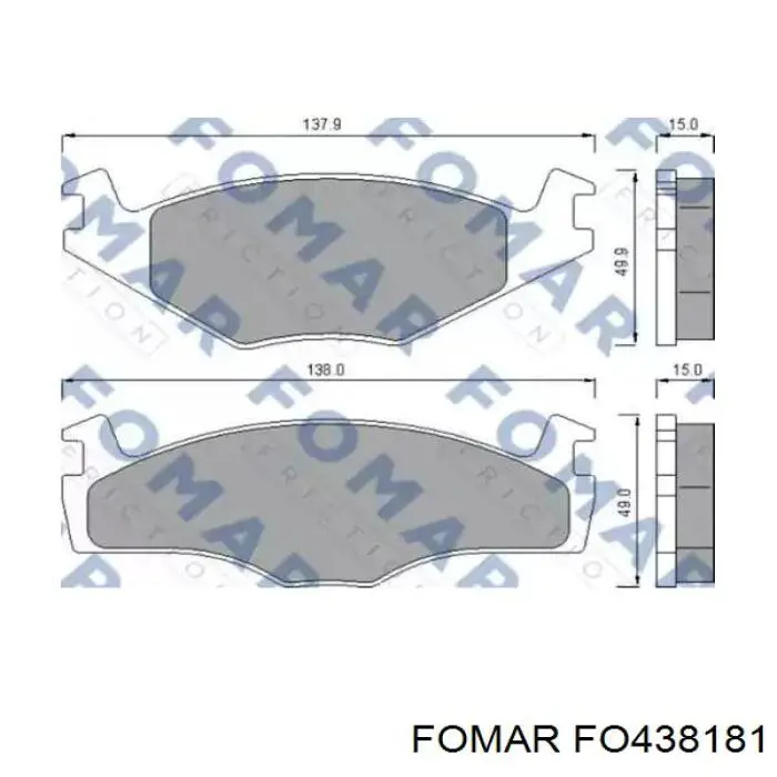 Задні дискові колодки Daco 321509