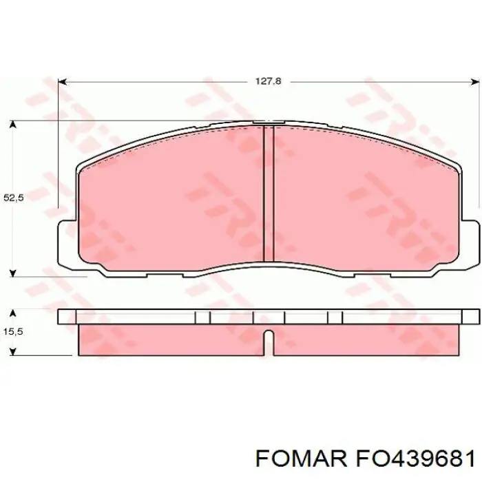 Тормозні колодки Ford 4L3Z9H307DF