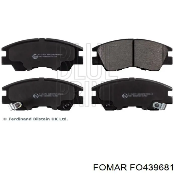 Передні тормозні колодки D396E Intelli