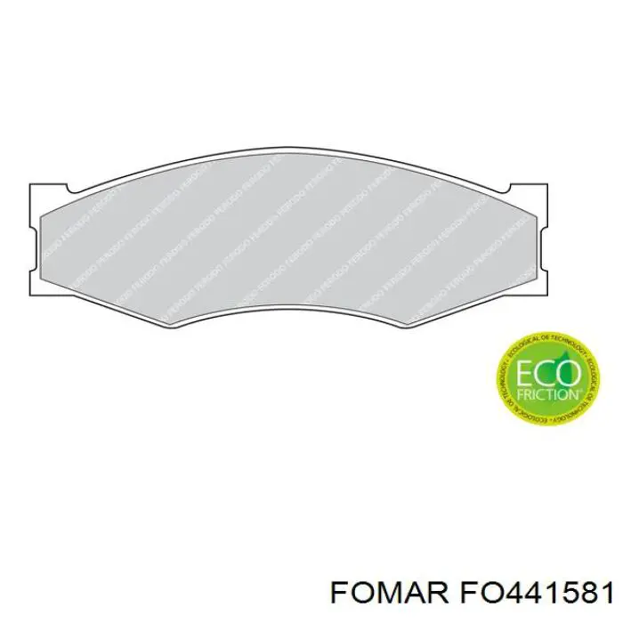 Передні тормозні колодки D415EI Dafmi