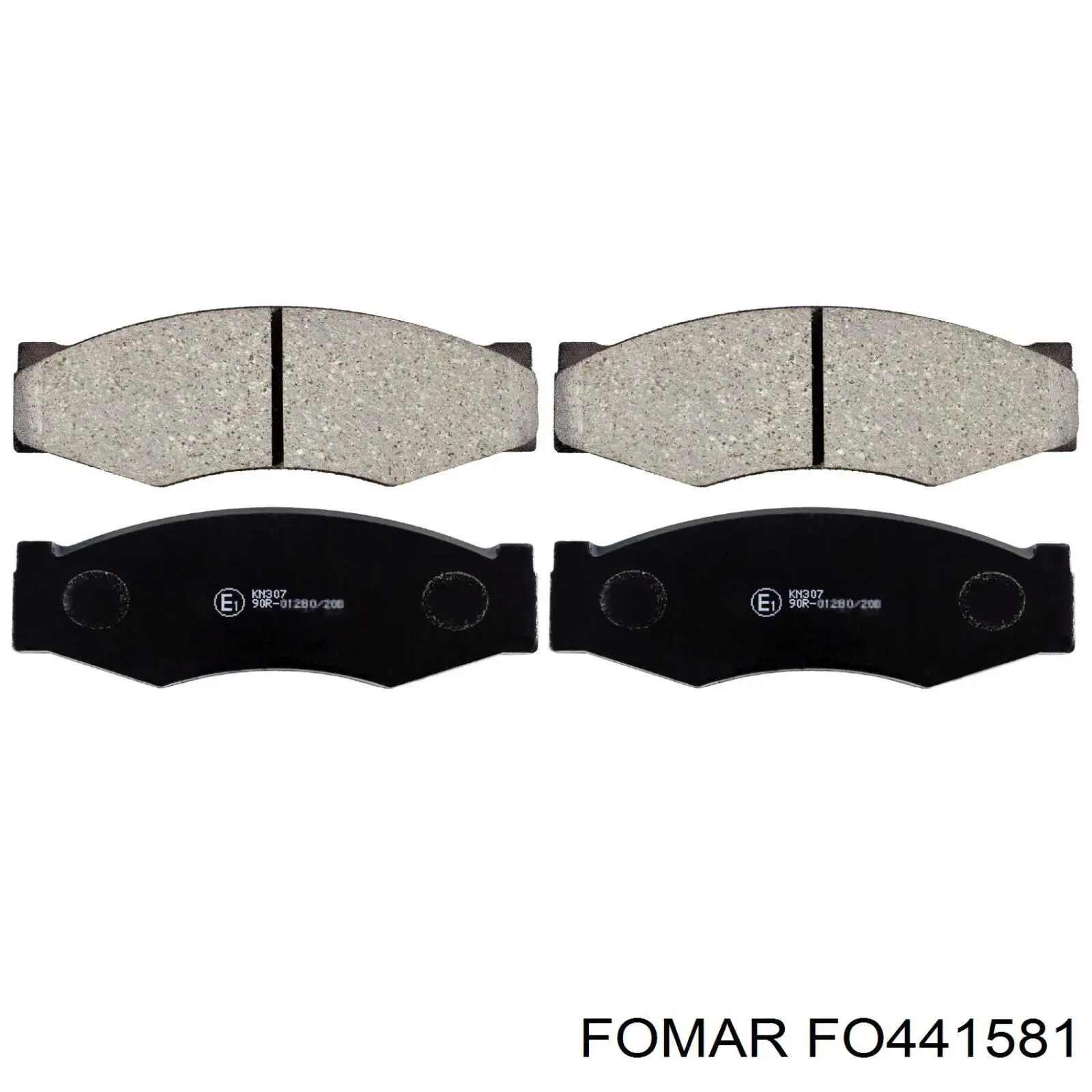 FO441581 Fomar Roulunds колодки гальмівні передні, дискові