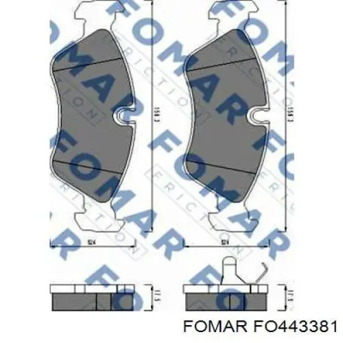 Передні тормозні колодки RP0951 Raiso