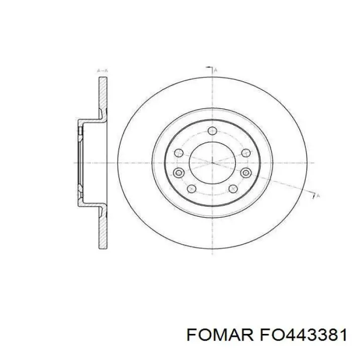 Гальмівні колодки Fomar Roulunds FO443381 ціна, від 15.60 USD