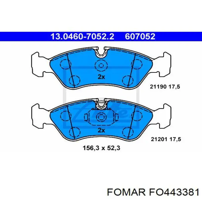 Передні тормозні колодки SBDS037 Starline