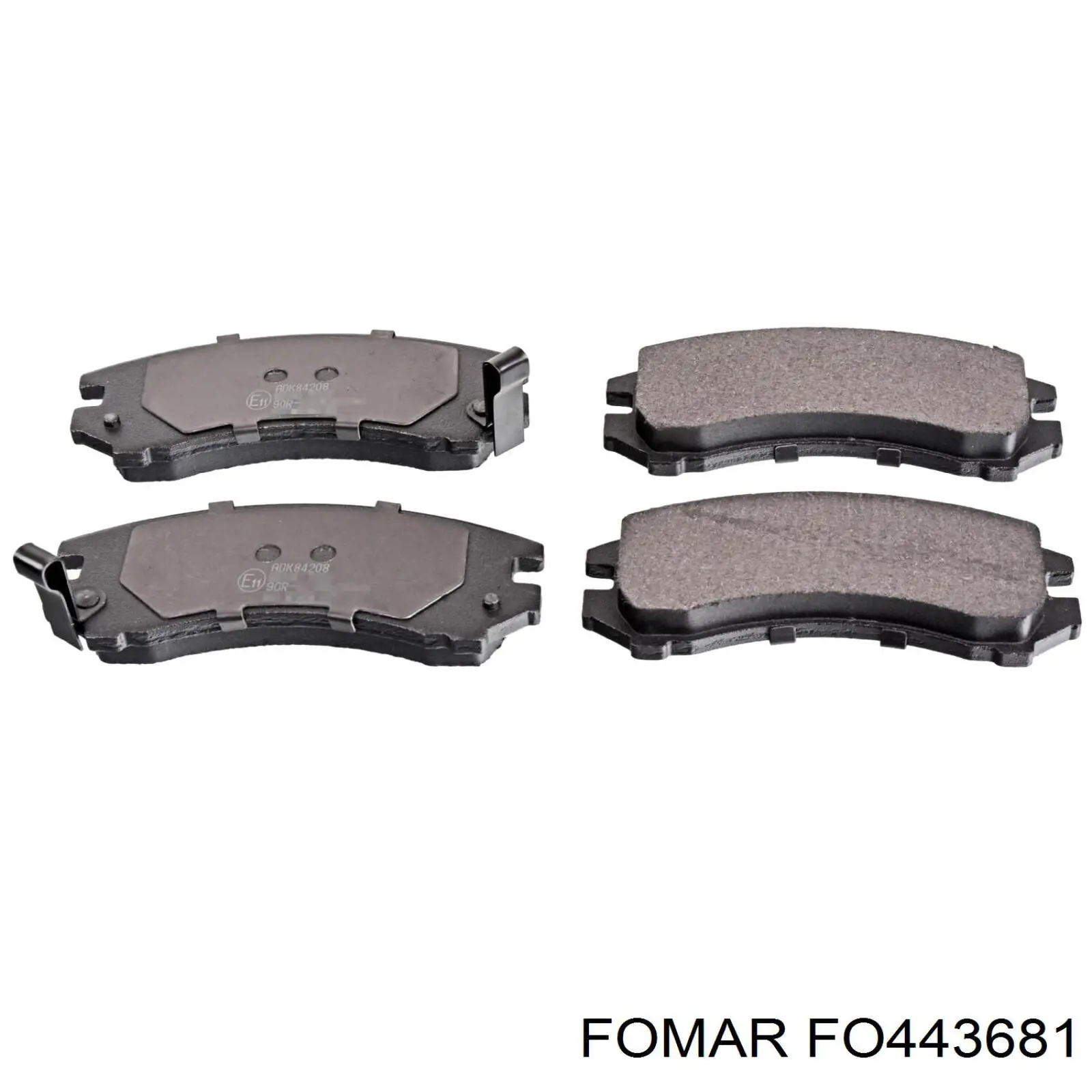 FO443681 Fomar Roulunds колодки гальмівні передні, дискові