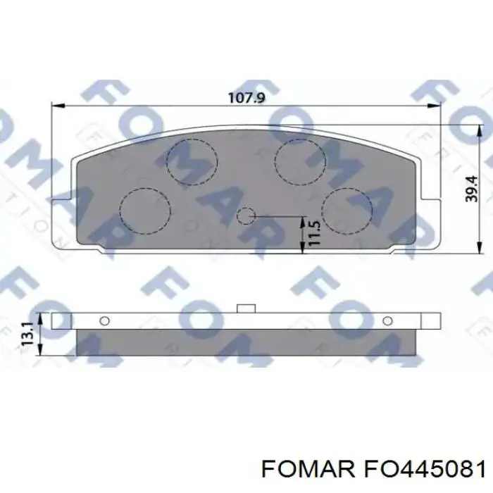 Купити G2253328Z Mazda Колодки гальмівні передні, дискові