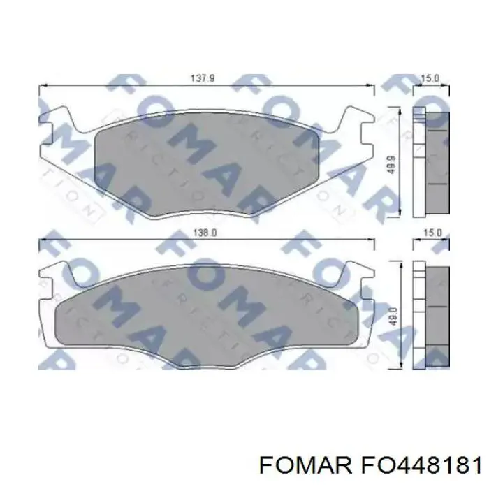 Задні дискові колодки Rotinger RT1PD05650