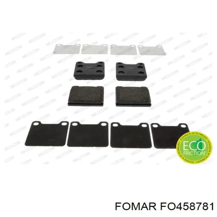 Купити FO458781 Fomar Roulunds Задні колодки