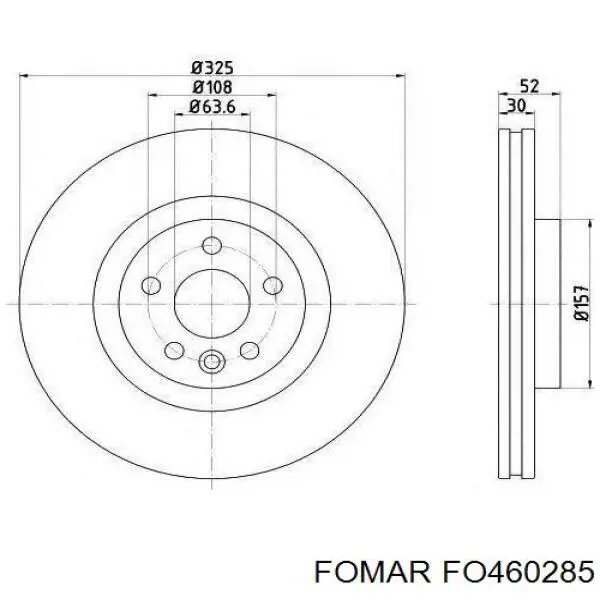 Купити FO460285 Fomar Roulunds Задні колодки
