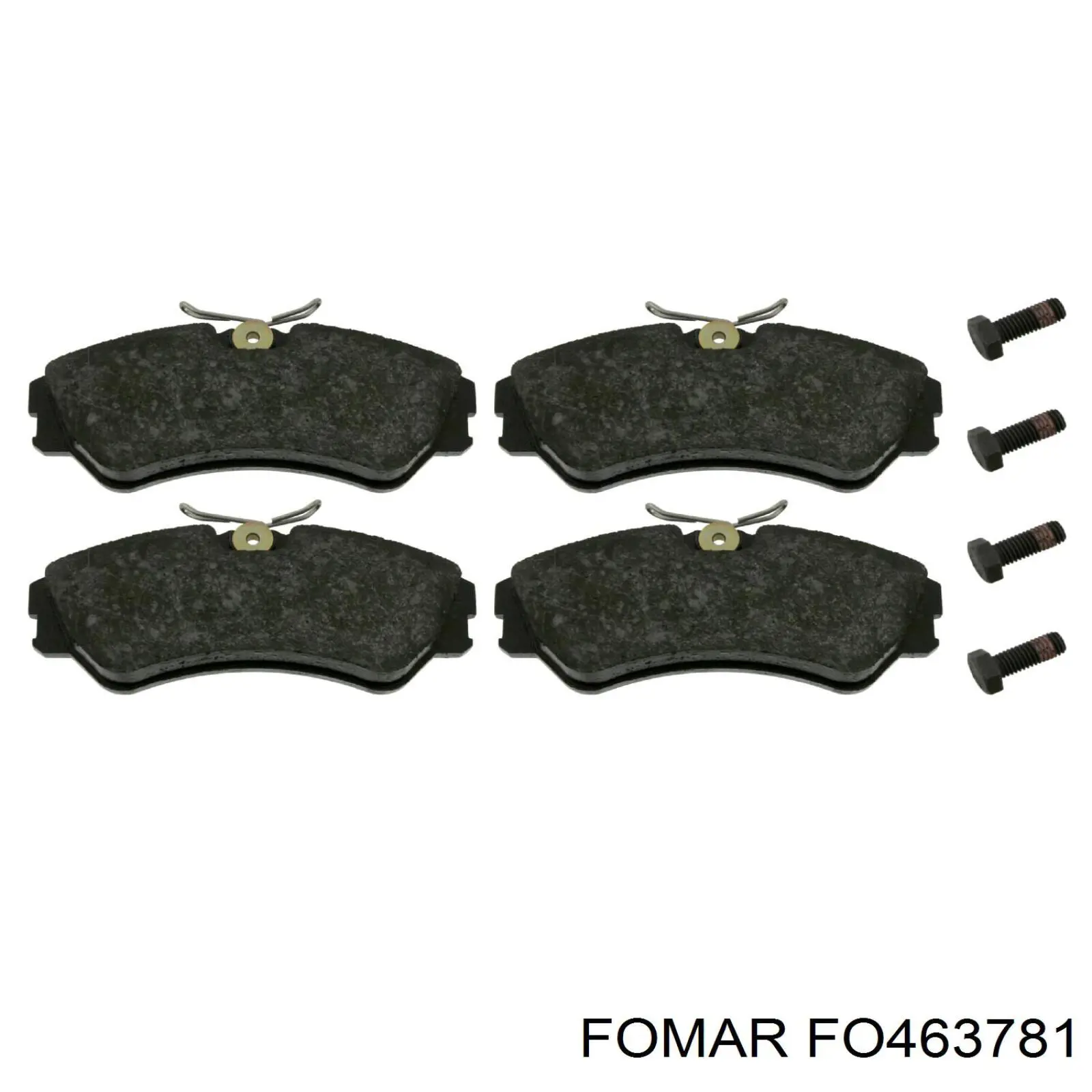 FO463781 Fomar Roulunds колодки гальмівні передні, дискові