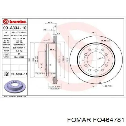 Гальмівні колодки Fomar Roulunds FO464781 ціна, від 17.67 USD