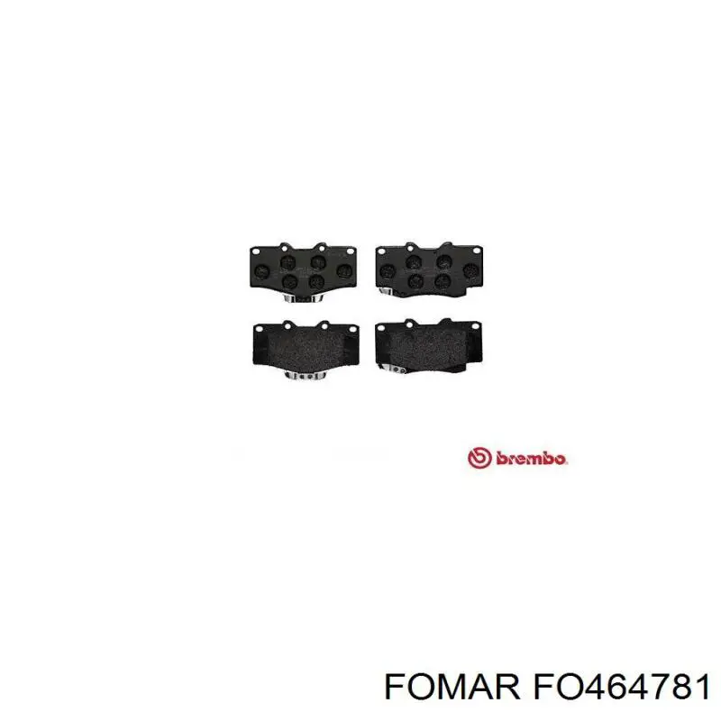 Тормозні колодки Fomar Roulunds FO464781
