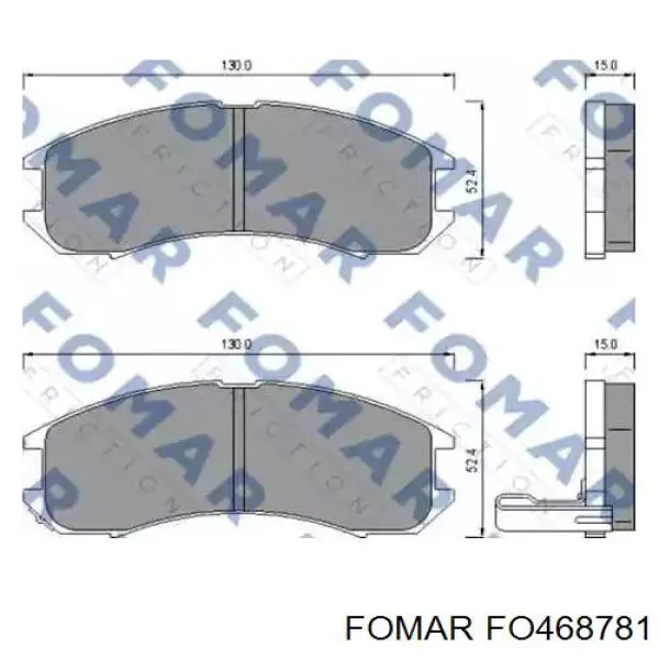 Задні гальмівні колодки 9201354 Opel