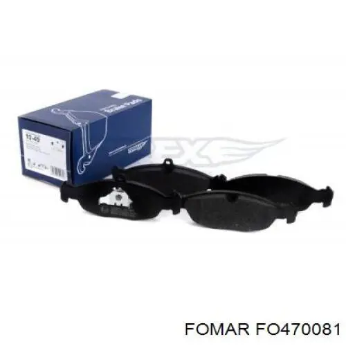 FO470081 Fomar Roulunds Передні гальмівні колодки