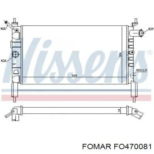 Купити FO470081 Fomar Roulunds Колодки гальмівні передні, дискові
