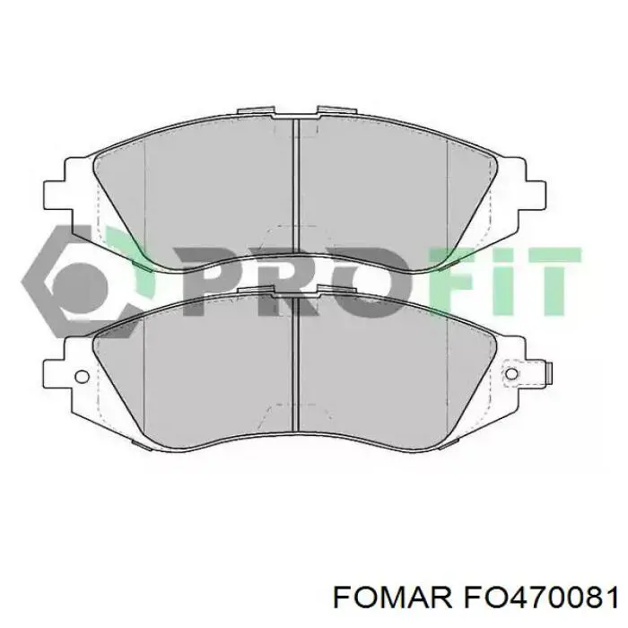 Передні тормозні колодки FO470081 Fomar Roulunds