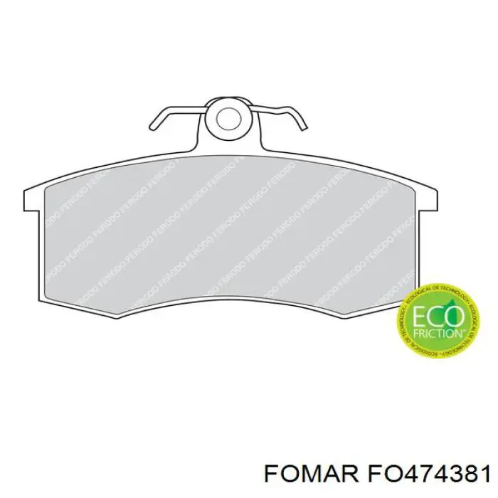Передні тормозні колодки FC1325 Frico