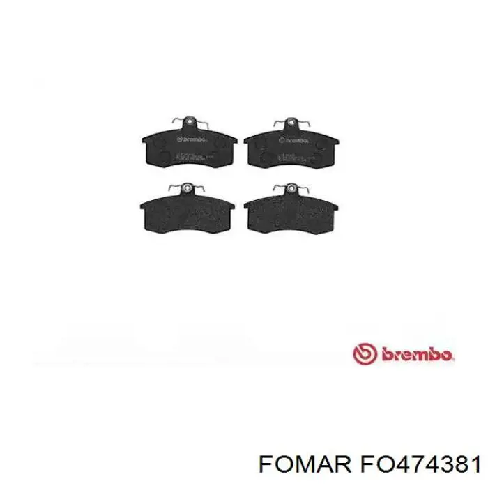 Купити FO474381 Fomar Roulunds Колодки гальмівні передні, дискові