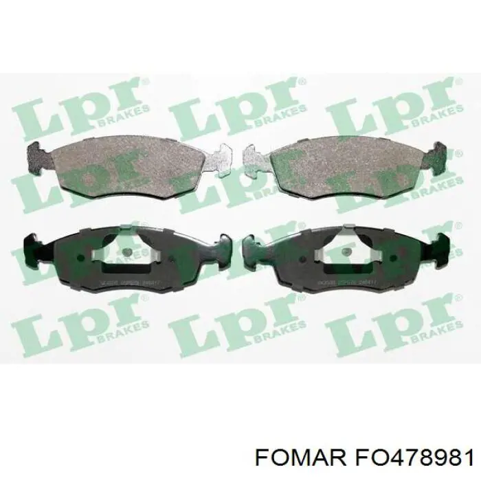 Купити FO478981 Fomar Roulunds Колодки гальмівні передні, дискові