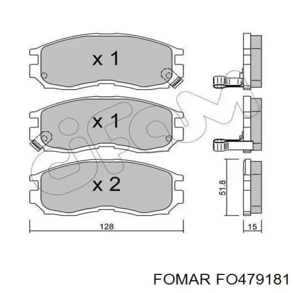 Купити MB858660 Mitsubishi Колодки гальмівні передні, дискові