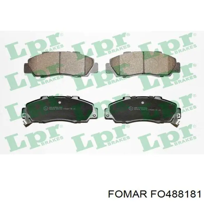 Передні тормозні колодки D717EI Intelli