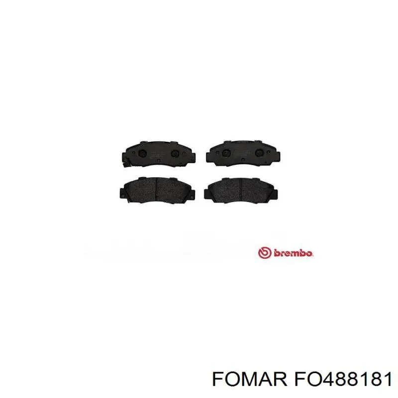 Передні тормозні колодки FO488181 Fomar Roulunds