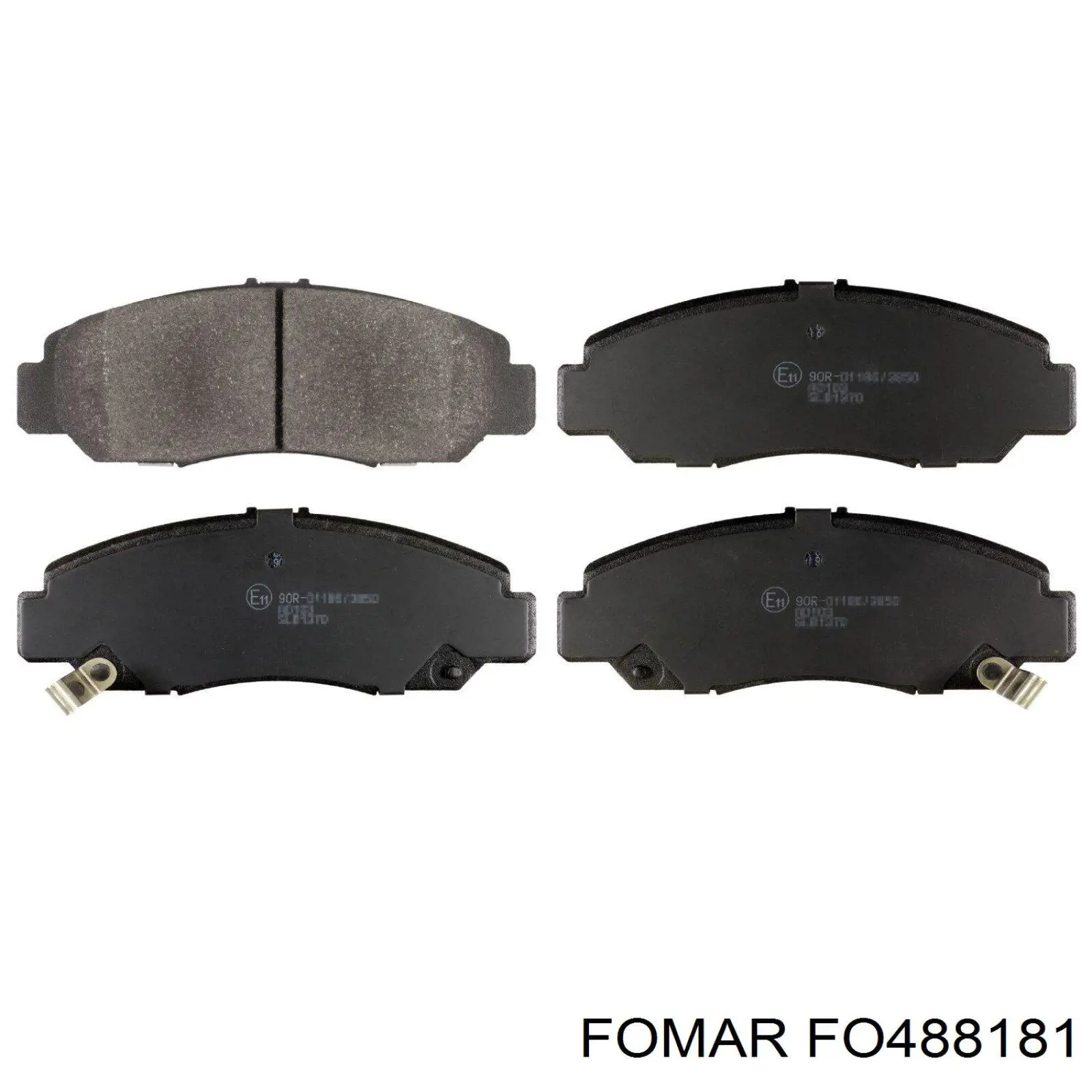 FO488181 Fomar Roulunds колодки гальмівні передні, дискові
